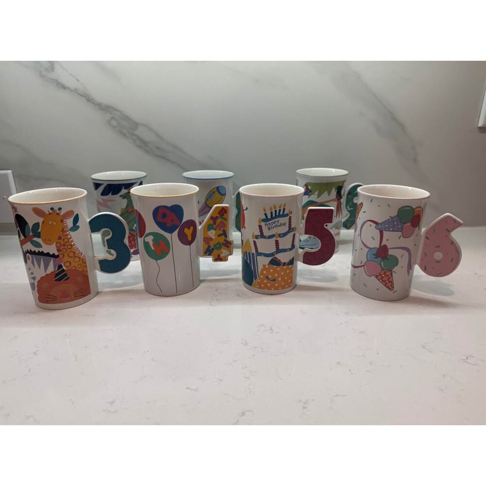 Mikasa Vintage Birthday Mugs (Numbers 3-9)